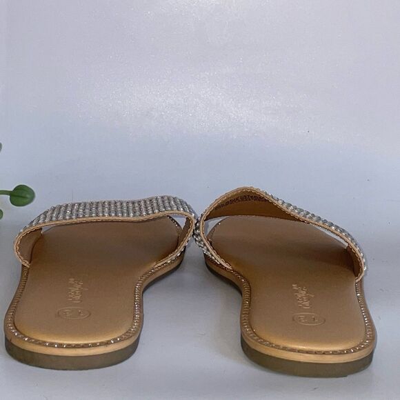 Cat & Jack Gold and Silver Sparkly Sandals - Picture 7 of 8